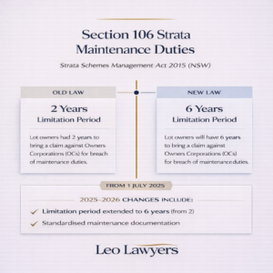Image explaining changes under the Strata Schemes Management Act 